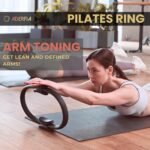 Pilates Ring Circle - 2 Pack |14" Inch Fiberglass Pilates Home Equipment | Comfortable Padded Foam Handles | Ideal for Toning, Inner Thigh and Pelvic Exercises | Use at Home, Gym Classes | - Image 3