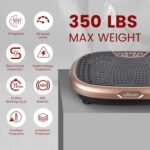 EILISON FitMaxx 3D XL Vibration Plate Exercise Machine - Whole Body Workout Vibration Platform w/Loop Bands - Lymphatic Drainage Machine for Weight Loss, Shaping, Wellness, Recovery - Image 6