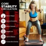 EILISON FitMaxx 3D XL Vibration Plate Exercise Machine - Whole Body Workout Vibration Platform w/Loop Bands - Lymphatic Drainage Machine for Weight Loss, Shaping, Wellness, Recovery - Image 7