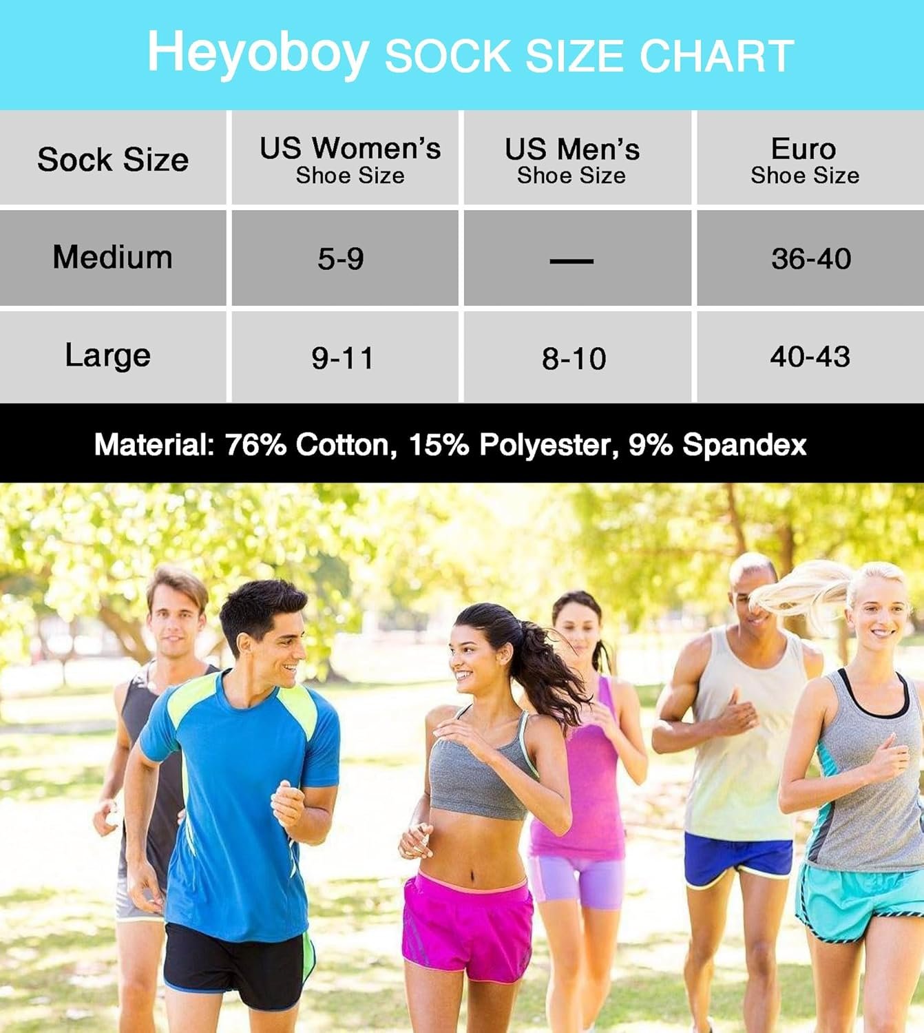 Womens Ankle Anti-blister Thick Cushioned Wicking Odor Resist Athletic Running Socks 5 Pairs - Image 8