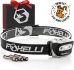 Foxelli LED Headlamp Flashlight for Adults & Kids, Running, Camping, Hiking Head Lamp with White & Red Light, Comfortable Headband, Lightweight & Waterproof, 3 AAA Batteries - Image 6