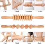 Wood Therapy Massage Tools 5-in-1 Lymphatic Drainage Massager Maderoterapia Kit Wooden Massager Body Sculpting Tools for Muscle Pain Relief, Anti-Cellulite, Body Contouring and Shaping - Image 4