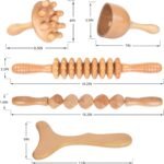 Wood Therapy Massage Tools 5-in-1 Lymphatic Drainage Massager Maderoterapia Kit Wooden Massager Body Sculpting Tools for Muscle Pain Relief, Anti-Cellulite, Body Contouring and Shaping - Image 7