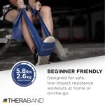 THERABAND Resistance Bands Set, Advanced Kit, Blue, Black, Latex Elastic Bands for Exercise & Physical Therapy, Strength Training for Upper & Lower Body Fitness - Image 4