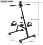 Pedal Exerciser Bike Hand Arm Leg and Knee Peddler Adjustable Fitness Equipment for Seniors, Elderly Home Pedal Exercise Bike for Total Body, with Gift Box & Monitor - Image 3