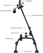 Pedal Exerciser Bike Hand Arm Leg and Knee Peddler Adjustable Fitness Equipment for Seniors, Elderly Home Pedal Exercise Bike for Total Body, with Gift Box & Monitor - Image 4