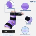 REVIX Ankle Ice Pack Wrap Reusable Gel Foot Cold Pack for Post-Workout Recovery, Gel Ice Wrap for Plantar Relaxation, Promoting Ankle Flexibility, Purple - Image 5