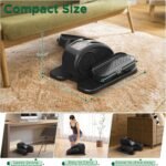 Under Desk Elliptical, Electric Seated Pedal Exerciser Quiet Compact Mini Elliptical Trainer with Display Monitor and Remote Control Home Office Leg Exercise Equipment for Seniors Adults - Image 4