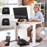 Under Desk Elliptical, Electric Seated Pedal Exerciser Quiet Compact Mini Elliptical Trainer with Display Monitor and Remote Control Home Office Leg Exercise Equipment for Seniors Adults - Image 5