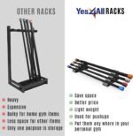 Yes4All Total Body Workout Weighted Bar, Resistance Band Bar, Racks for Strength Training, Exercise Bar for Yoga in Home and Gym - Single/Combo - Image 5