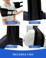 SPRING SEAON Transfer Sling - Essential Transfer Belt Lifting Strap for Elderly and Disabled with Mobility Aids- Lift Assist Gait Belts for Seniors for Home, Hospital, Nursing Care (Black) - Image 3