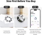 Smart Ring for Women&Men-Activity/Sleep/Heart Rate/HRV/Stress/Women's Health Tracker-IP68 Waterproof/Wearable-No Subscription Fee Required-Compatible with iPhone &Android (Silver, 9) - Image 3