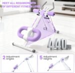 Ab Machine, Adjustable Ab Trainer Machine for Abs Workout at Home Gym, Abdominal Trainer for Stomach Workout, Foldable Abdominal Exercise Machine with Knee Protection and LCD Monitor - Image 6
