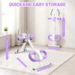 Ab Machine, Adjustable Ab Trainer Machine for Abs Workout at Home Gym, Abdominal Trainer for Stomach Workout, Foldable Abdominal Exercise Machine with Knee Protection and LCD Monitor - Image 7