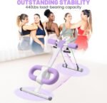 Ab Machine, Adjustable Ab Trainer Machine for Abs Workout at Home Gym, Abdominal Trainer for Stomach Workout, Foldable Abdominal Exercise Machine with Knee Protection and LCD Monitor - Image 9