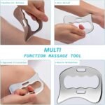 2-in-1 Stainless Steel Gua Sha Muscle Scraper Tool, Myofascial Scraping Tools for Physical Therapy, Lymphatic Drainage Massager, Soft Tissue Massage Tool (S+D) - Image 4