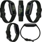 Fitbit Inspire 3 Health & Fitness Activity Tracker (Black) with Workout Intensity, Sleep Tracking, Heart Rate, S & L Bands, 3.3foot Charging Cable, Wall Adapter, Screen Protectors & PremGear Cloth - Image 3