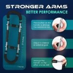 Twister Arm Trainer 60-110 lbs for Men & Women, Alloy Steel Power Twister Bar, Chest & Arm Workout Equipment, Portable Upper Body Strength Training Tool with Anti-Slip Handles & Storage Bag - Image 3