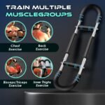 Twister Arm Trainer 60-110 lbs for Men & Women, Alloy Steel Power Twister Bar, Chest & Arm Workout Equipment, Portable Upper Body Strength Training Tool with Anti-Slip Handles & Storage Bag - Image 4