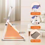Foldable Stair Stepper Machine with Handles - Adjustable Stepper for Home Cardio, Low Impact Workout Equipment for Legs, Glutes & Weight Loss - Compact Stepping Machine, Easy Assembly White - Image 4