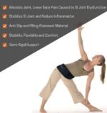 Sacroiliac Hip Belt for Women and Men That Alleviates Sciatic, Pelvic, Lower Back, Leg and Sacral Nerve Pain Caused by Si Joint Dysfunction| Trochanter Brace (Regular, Black) - Image 3