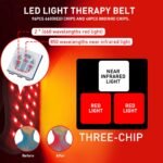 Infrared & Red Light Therapy for Neck Pain Relief, Wearable Neck Light Therapy Wrap Pad for Joint Pain, 850NM Infrared LED Therapy Home Use Device Suitable for Neck Knee Wrist - Image 3