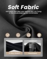 NexiEpoch 4 Pack Leggings for Women - High Waisted Tummy Control Soft Black Capri Yoga Pants with Pockets for Workout - Image 3