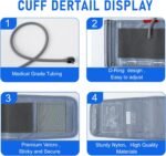Small Blood Pressure Cuff for Kids, Slim Arm, Compatible with Most Monitors, ARM Blood Pressure Replacement Cuff with 8 Connectors (5.5"-9.5") - Image 5