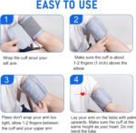 Small Blood Pressure Cuff for Kids, Slim Arm, Compatible with Most Monitors, ARM Blood Pressure Replacement Cuff with 8 Connectors (5.5"-9.5") - Image 6