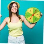 Wall Hanging Prize Wheel Small Turn Plate for Parties and Events Creative DIY Blank Slots Lottery Spin Wheel for Carnivals Classrooms Trade Shows and Family Fun - Image 9