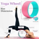All in One Yoga Wheel Set, Soft Foam Roller Wheel for Back Pain & Stretching, Yoga Blocks 2 Pack with Strap, Trigger Point Therapy Massage Ball for Deep Tissue, Yoga Starter Kit for Beginner - Image 3