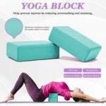 All in One Yoga Wheel Set, Soft Foam Roller Wheel for Back Pain & Stretching, Yoga Blocks 2 Pack with Strap, Trigger Point Therapy Massage Ball for Deep Tissue, Yoga Starter Kit for Beginner - Image 4