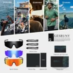 Polarized Sport Sunglasses for Men and Women, Lightweight TR90 Sun Glasses with UV Protection for Cycling Running - Image 5
