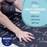 NewMe Fitness Yoga Mat for Women and Men - Large, 5mm Thick, 68 Inch Long, Non Slip Exercise Mats w/ 70 Printed Yoga Poses for Pilates, Workout and Stretching - Home and Gym Essentials - Image 5