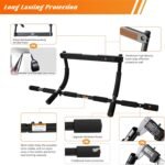 ENERGI CORE Pull Up Bar for Doorway | No-Screw Chin Up Bar with Multi-Grip Foam Handles | Heavy-Duty Home Gym Strength Training Equipment | Upper Body Workout Bar for Standard Door Frames - Image 4