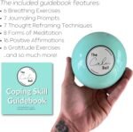 The Calm Ball – Therapist-Designed Coping Skills Magic 8 Ball with 20 Calming Strategies & Guidebook – Emotional Regulation Tool & Mental Health Gift for Teens, Adults, Therapists & Classrooms - Image 5