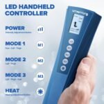 Air Compression Leg Massager with Heat - Ideal Christmas, Mother's Day and Father's Day Gifts for Men, Women, Dad, Mom - Relieves Foot and Knee Pain, Eases Varicose Veins, Cramps, Swelling and Edema - Image 3