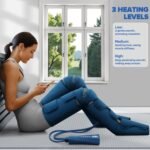 Air Compression Leg Massager with Heat - Ideal Christmas, Mother's Day and Father's Day Gifts for Men, Women, Dad, Mom - Relieves Foot and Knee Pain, Eases Varicose Veins, Cramps, Swelling and Edema - Image 4
