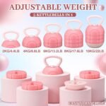 Adjustable Kettlebell 5/8/13/17 / 22 lb Water Filled Kettlebells Weights Set for Home Gym, Kettle Bell Sets for Women at Home and Cross-training Exercise - Image 3
