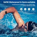 Fitness Tracker Watch, Step Tracker with Heart Rate, Blood Oxygen Sleep Monitor, 5ATM Waterproof Pedometer, Step Calorie Counter, Health Fitness Watch for Sports, Activity Tracker for Women Men - Image 4