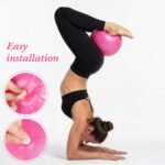 4 Pcs 9 Inch Exercise Pilates Yoga Ball Therapy Ball for Yoga Stability Barre Training Stretching Physical Posture Training Gym - Image 5