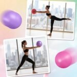 4 Pcs 9 Inch Exercise Pilates Yoga Ball Therapy Ball for Yoga Stability Barre Training Stretching Physical Posture Training Gym - Image 7