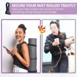 YOGAER Yoga Mat Carrier Strap, Adjustable Thick Straps Sling for Carrying Large Mats, Stretching Band - Image 4