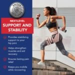 Dr. Arthritis Doctor Developed Hip Support Brace - Hip Support For Men & Women With Doctor Handbook (S/M, Pink) - Image 3