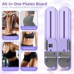 Upgrated Pilates Board,Pilates Reformer with Counter and Resistance Band,Pilates Board for Home Workout Combines Push up Board and Ab Machine for Full Body - Image 3