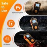 Oxygen Meter, O2 Gas Leak Detector, 0-30% vol Monitor with 2 Sensitivity Level, Explosion-Proof Industrial Tester, Rechargeable Battery Operated Reader, Alarm Safety for Work Home - Image 6