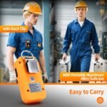 Oxygen Meter, O2 Gas Leak Detector, 0-30% vol Monitor with 2 Sensitivity Level, Explosion-Proof Industrial Tester, Rechargeable Battery Operated Reader, Alarm Safety for Work Home - Image 8