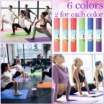 Amylove 12 Pieces Yoga Mats Bulk 68x24x0.12 Inch Exercise Non Slip Fitness Workout Mats for Women Men Home Workout Gym Yoga - Image 3