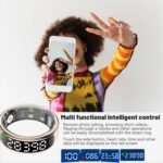 Smart Health Ring for Women Men, Smart Ring Fitness Tracker for iOS Android, Heart Rate, Blood Oxygen, Blood Pressure, Sleep Monitoring,5ATM Waterproof, No Subscription Fee (Silver, 11#) - Image 6