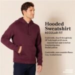 Amazon Essentials mens Pullover Sweatshirt Hoodie, Big & Tall Options Available - Image 3